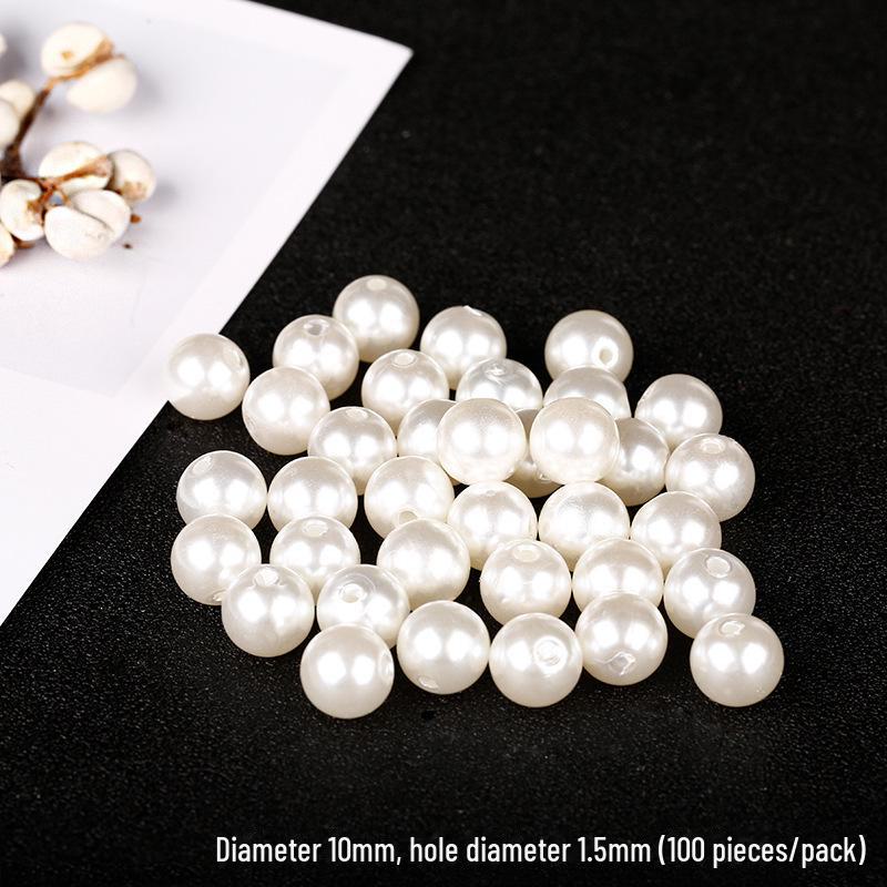 3-30mm Glossy Imitation Pearl Beads for DIY Jewelry: Hairpins, Bracelets, Necklaces, and Decorative Accessories.