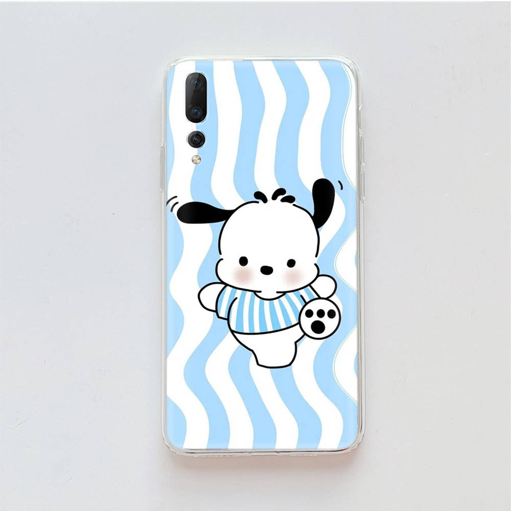 Прозрачный чехол для Samsung A04 A14 A23 M33 M53 Realme 10 9 C35 C55 VIVO X80 Infinix Hot 30 Note 11 Tecno Spark 8P Pro L-29 Cute Pochacco