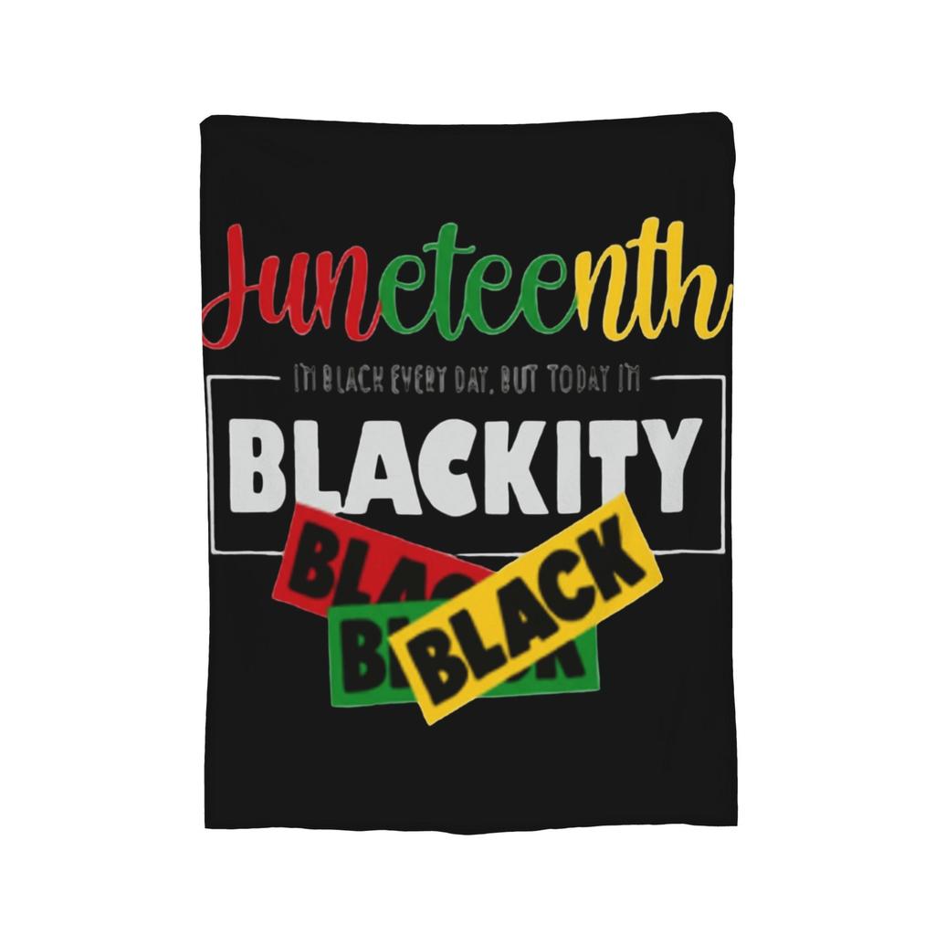 Black History Knitted Blanket Fleece Super Warm Throw Blanket for Bedroom Sofa Bedroom Quilt