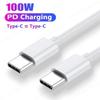 PD 100WUSB C To USB Type C Cable Fast Charge Data Cable For Huawei Samsung Xiaomi Macbook iPad Data Line Type C To Type C