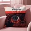 Чехол на подушку N-Nineteen E-Fighty-Four, многоцелевой чехол для дома и автомобиля - Двусторонний, мягкий и прочный для повседневного использования