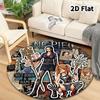 One Piece Round Area Rug Carpet Rug For Living Room Bedroom Sofa Playroom Decor Nonslip Floor Mat