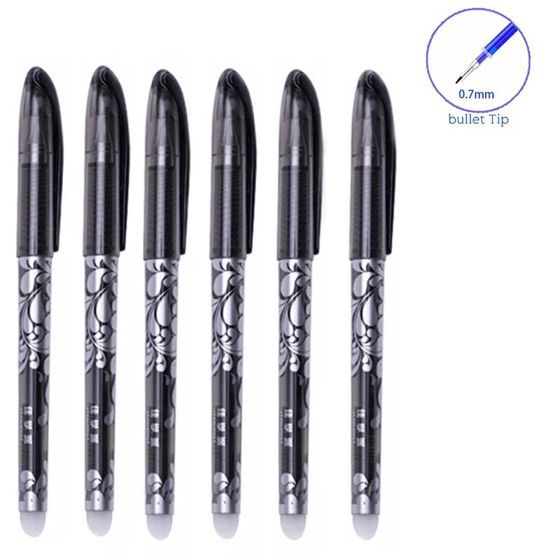 3-28 шт. стираемая ручка, 0,5 мм, сменный стержень, моющаяся ручка, синие/черные чернила, гелевая ручка для школы, офиса, письменные принадлежности, канцелярские принадлежности