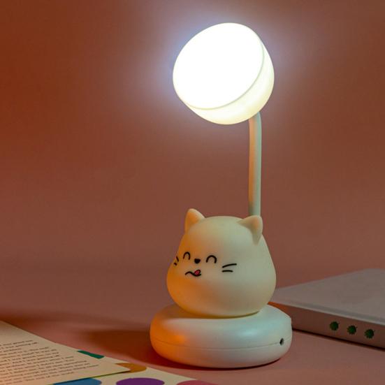 Cartoon Desk Lamp Usb Charging Mini Cute Night Light Desktop Eye Protection Led Lamp Creative Night Light Ornament