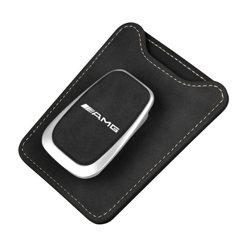 XKJ1 1Pc Car Logo Sun Visor Sunglasses Clip Glasses Case For Mercedes Benz AMG W203 W204 W205 W211 W463 W210 W212 W213 W218 W176 W218