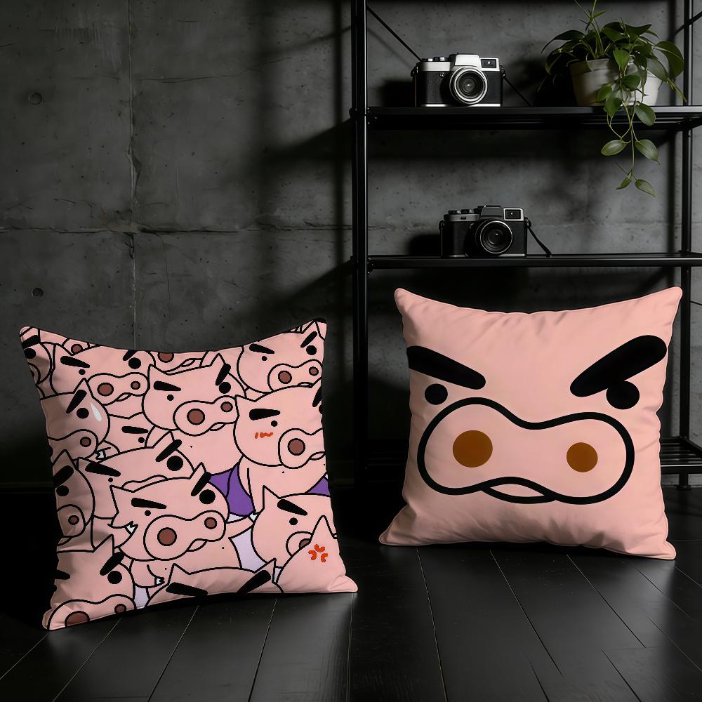 BBuriburizaemon Cute Funny cushion cover Birthday Anniversary Gifts Double Sided Printed Zipper Cushion Cover Soft Skin Bedding