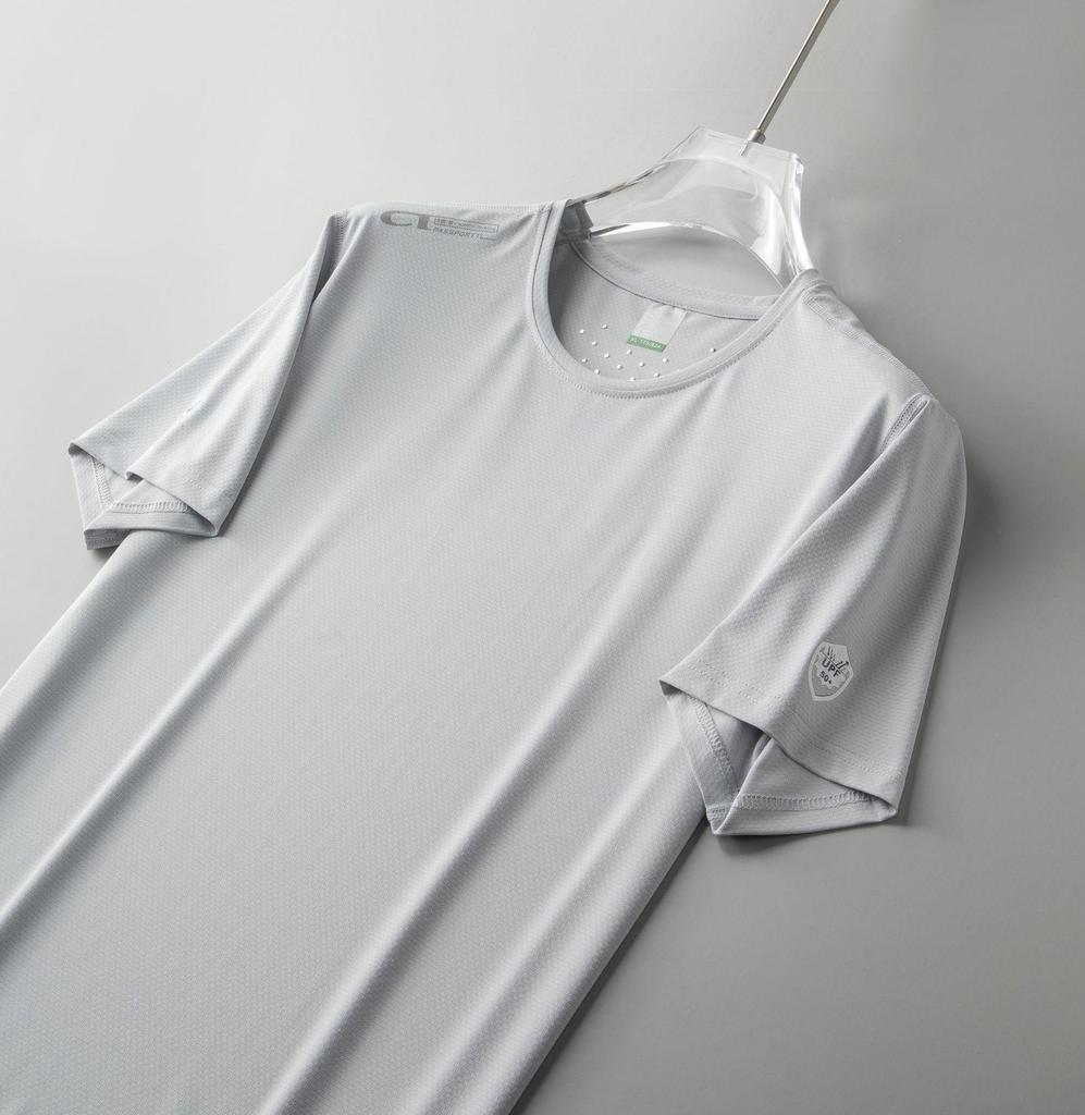 Мужская и женская дышащая футболка с коротким рукавом из шёлка, устойчивая к ультрафиолетовому излучению, для летних видов спорта на открытом воздухе