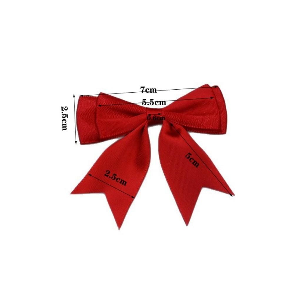 10Pcs Handmade Double Layer Ribbon Bow Colorful Satin Ribbon Bow Patches Hairpin Accessories