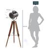 Vintage Spot Light Tripod Floor Lamp for Living Room, Bedroom, Home, Office, Reels Shoot, Cinema