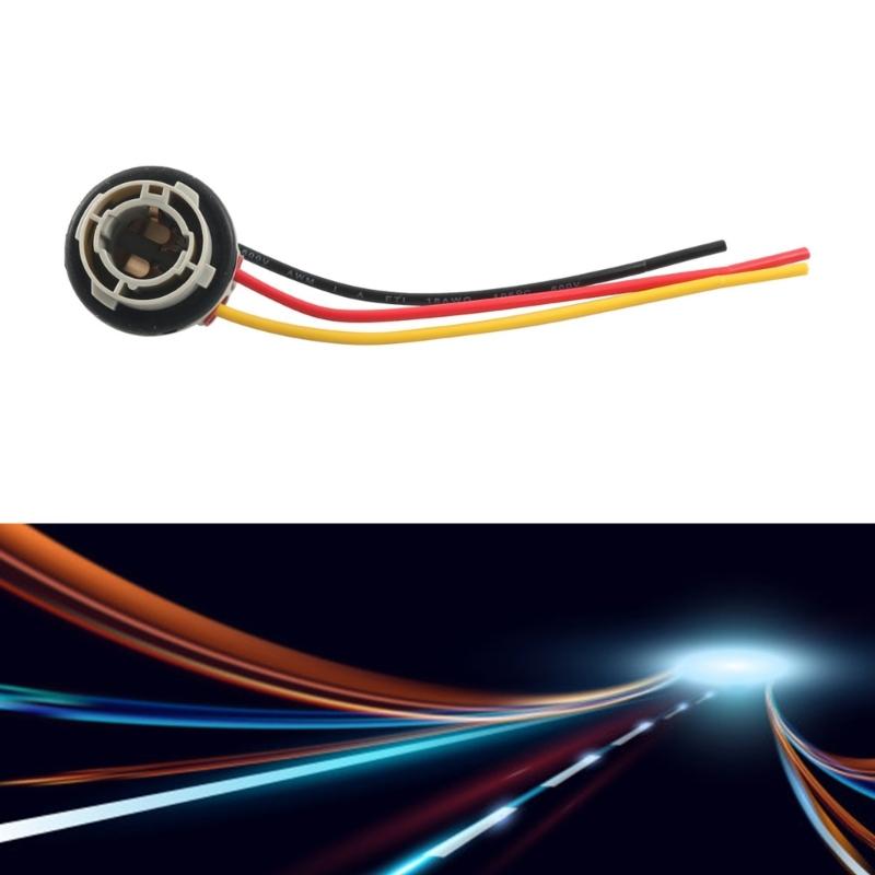 Разъем-патрон для светодиодной лампы Металл и пластик Жгут проводов патрона стоп-сигнала для надежной работы задних и стоп-сигналов