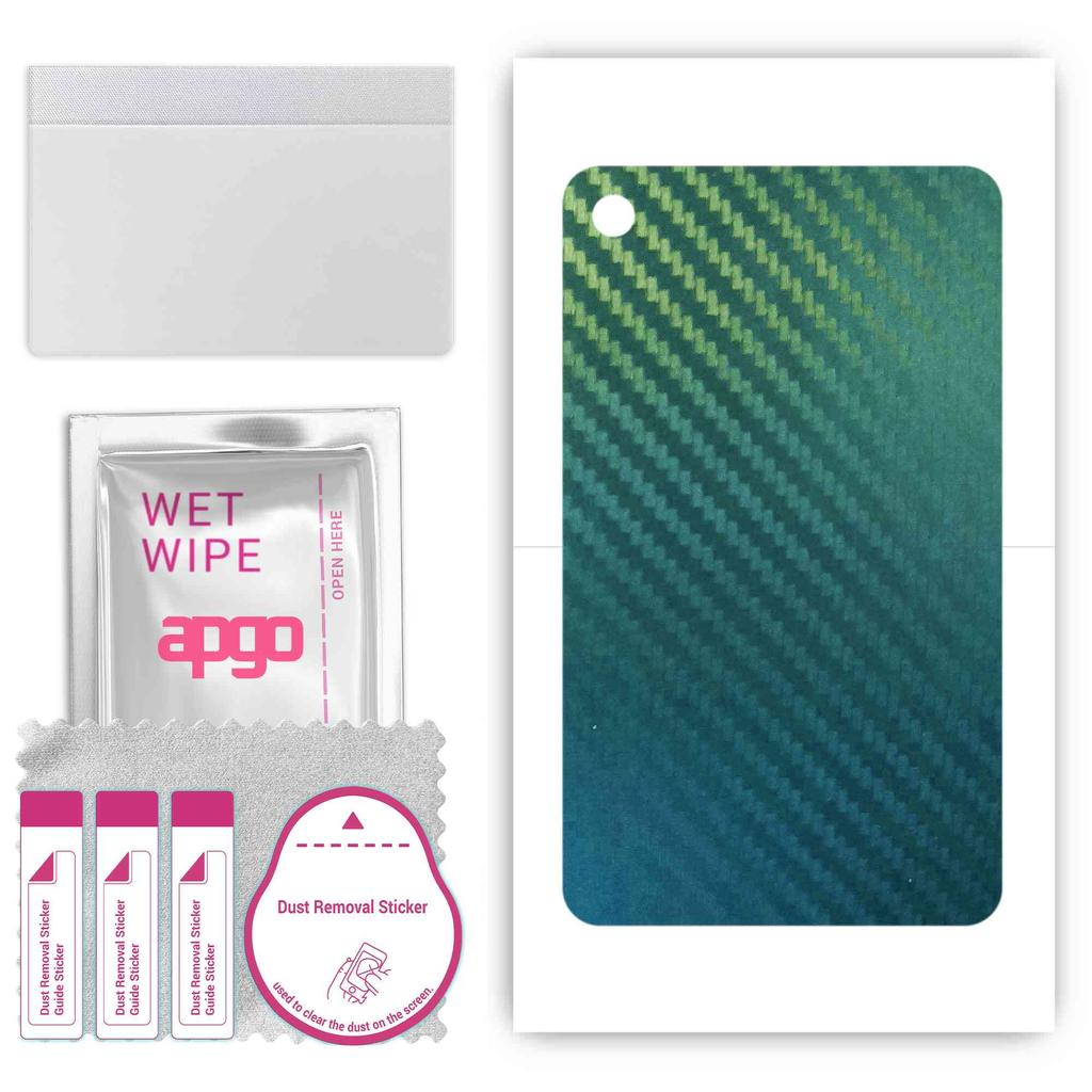 apgo Защитная наклейка на заднюю панель, совместимая с Amazon Fire HD 10 (2017), Оберточная пленка, фольга, винил - Углеродный хамелеон с узором CAKA1