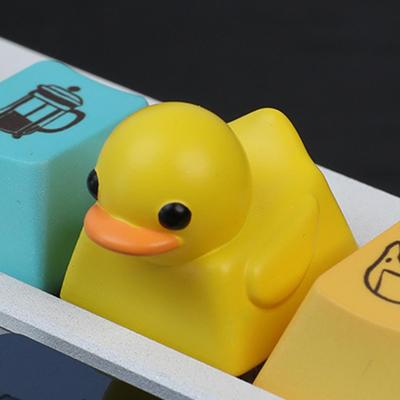 Индивидуальные колпачки для клавиш с уткой Желтая утка ArtisanKeycaps Игровые аксессуары Декорации Подарок для любителей уток