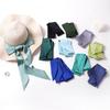 Spring And Summer Satin Long Scarf For Women Sunscreen Shawl Fashionable Beauty Scene Satin Long Scarf Versatile Travel Scarf