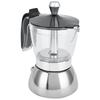 4/6 Cups Coffee Maker Pot Transparent Pot Body Espresso Italian Coffee Machine  Stovetop