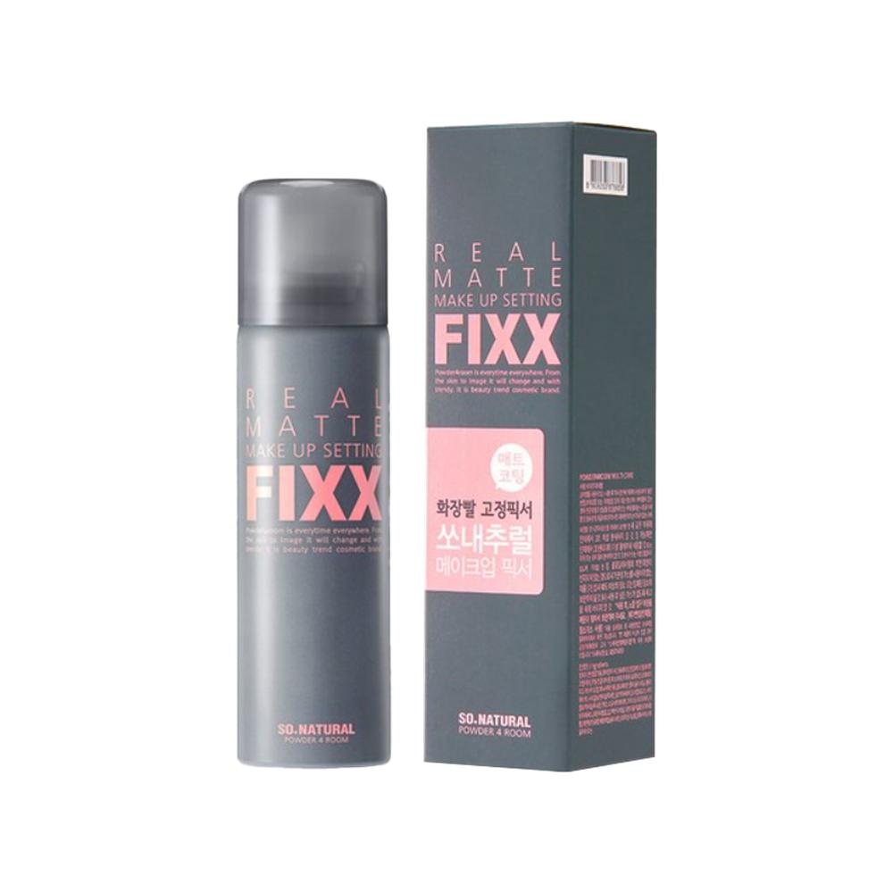 SO NATURAL Фиксатор для фиксации макияжа Real Matte, 75 мл, 12 шт.