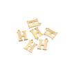 30pcs Stainless Steel Gold Color 26 Letter Pendant Alphabet Charms Necklace Pendant Bracelet Making Earring Findings DIY Jewelry