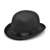 Unisex Adults Black Felt Bowler Hat