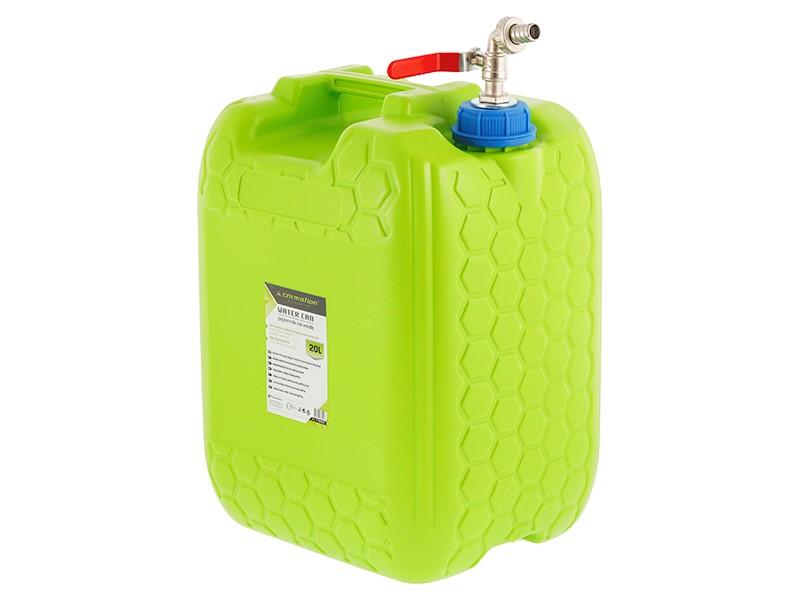 Water Container with Metal Long Valve In Cap, 20 L