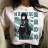 Demon Slayer Kimetsu No Yaiba T Shirt Women Manga Funny Y2K T Shirt Girl Funny Clothing Aesthetic Clothes