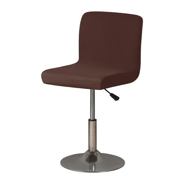 Эластичный однотонный короткий чехол на заднюю панель из спандекса, чехол на барный стул, безрукий чехол на сиденье для стула для отеля, банкета, чехлы на стул для гостиной