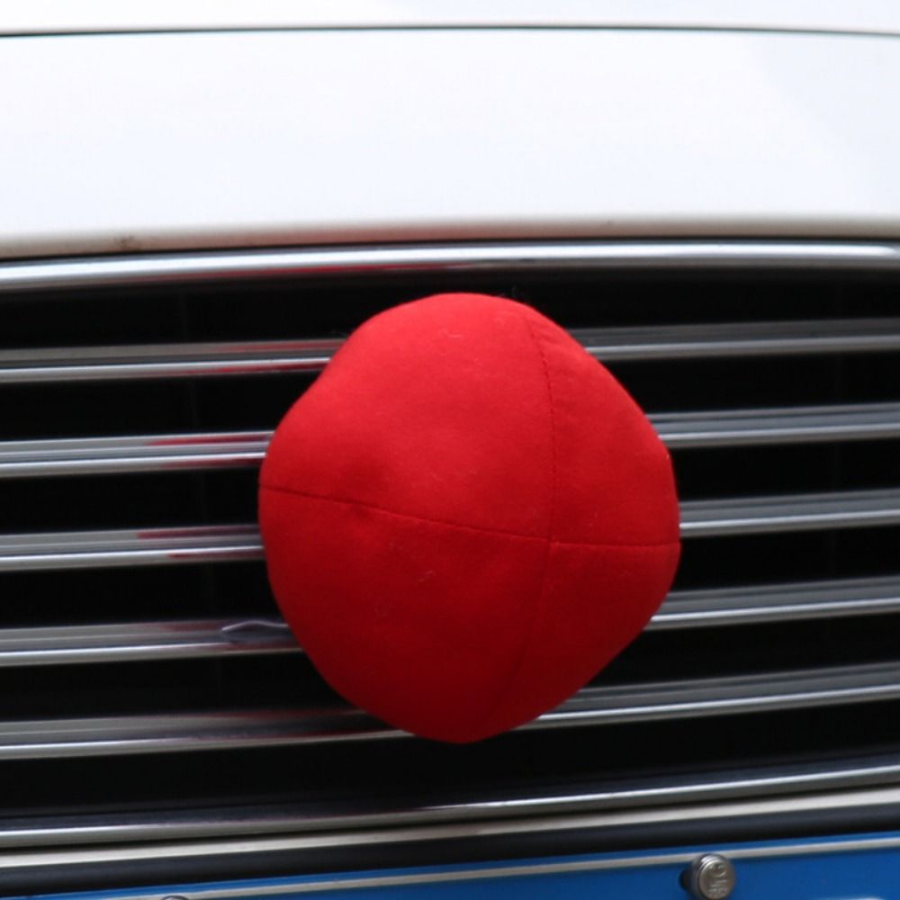 Cartoon Christmas Auto Exterior Decor Red Nose Car Reindeer Antler Kit Auto Accessories
