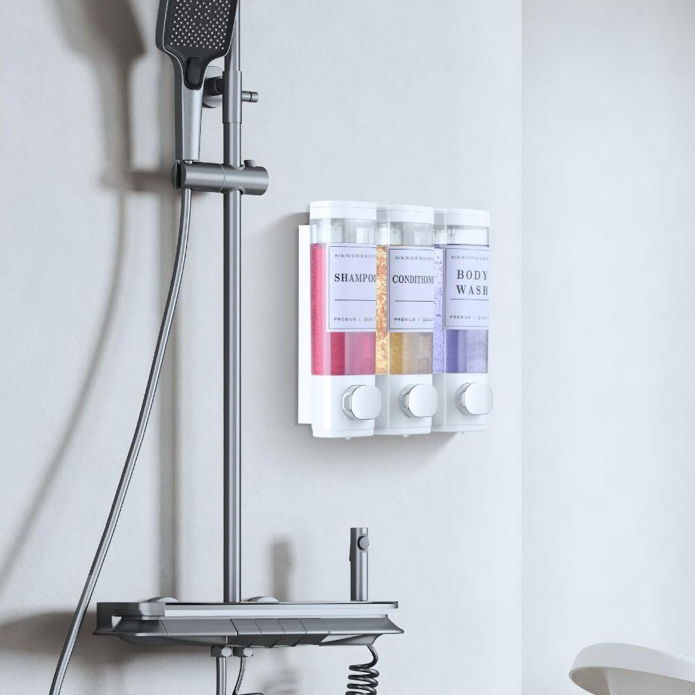 Wall Mounted Shampoo Dispenser 2*300ml/3*300ml Conditioner Dispenser For Bathroom Hotel