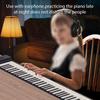 Btuty Электронное рулонное силиконовое складное пианино без MIDI, дорожное пианино для начинающих, рулонное пианино, 88-клавишное пианино, встроенный динамик, функция,