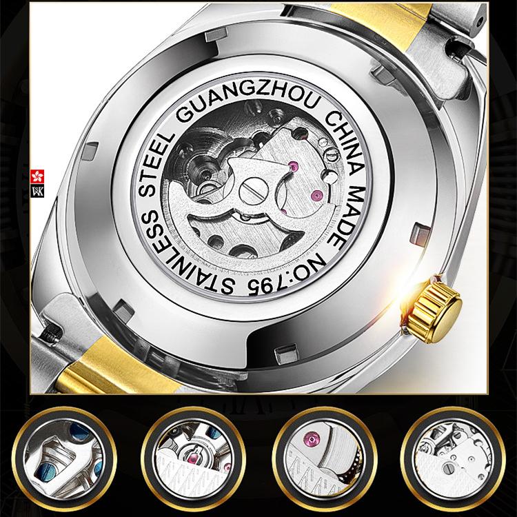 Новые роскошные мужские часы высшего бренда с коробкой Tusso Flying Wheel, водонепроницаемые автоматические мужские механические часы