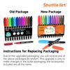 Shuttle Art Whiteboard Marker Fine Tip for and LED Suitable for and Markers, Water-Erasable Pens, 12-Color Set, (1mm), Whiteboards, Glass, Plastic,