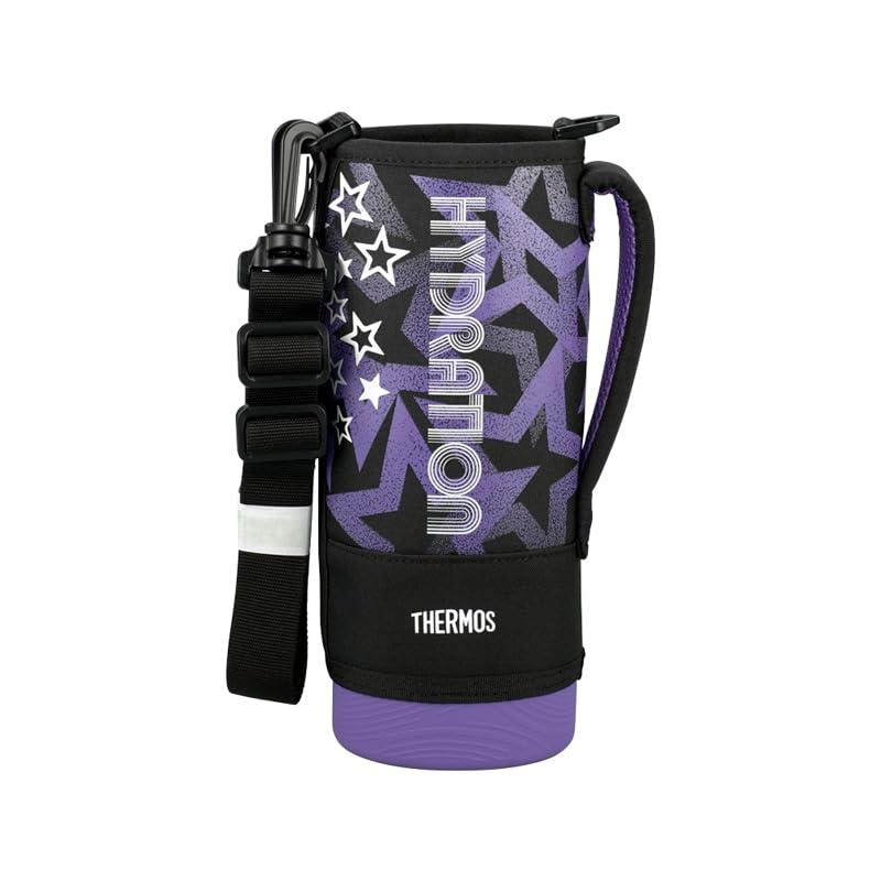 Thermos Replacement Sports Bottle with Handy FJS-1000F Pouch, Black/Purple (BKPL)