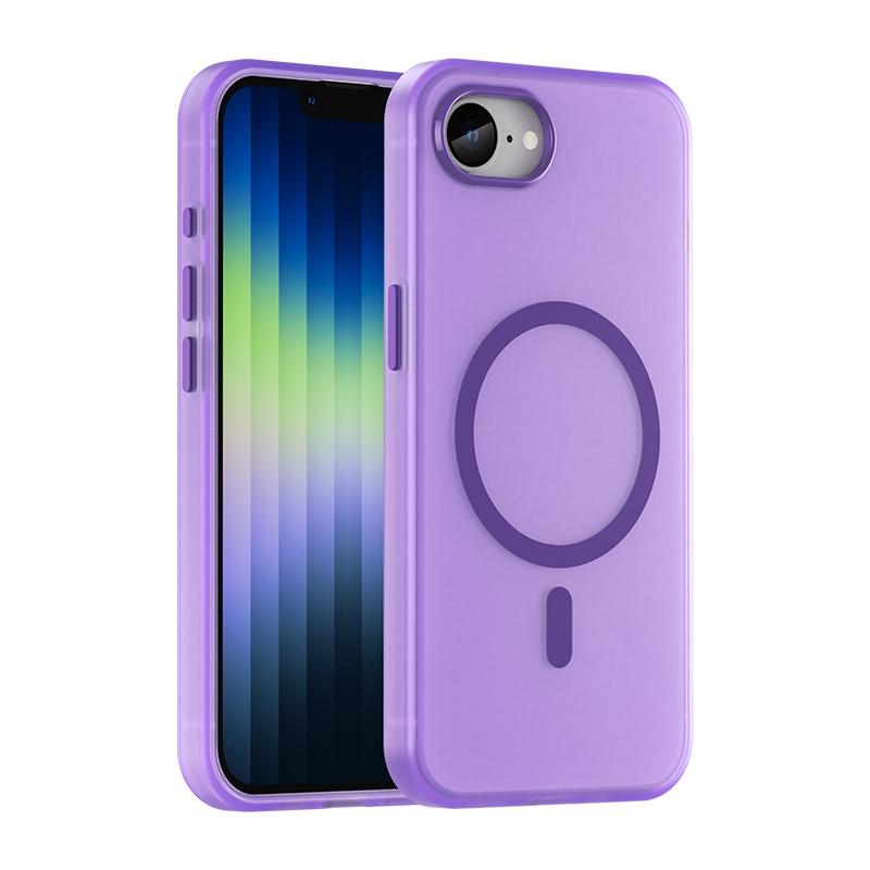 Роскошный полупрозрачный чехол Magsafe Matte для iPhone 16 15 14 13 13 12 Pro Max 11 16E Мягкий силиконовый магнитный противоударный чехол
