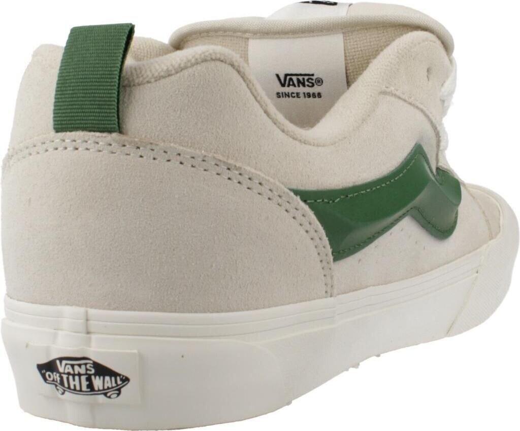Кеды Vans Knu Skool светло-бежевые/смарагтовые