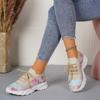 Fashion Women's Shoes On Sale New Lace Up Women's Vulcanize Shoes Autumn Breathable Mesh Mixed Colors Casual Comfortable Sports Shoes
