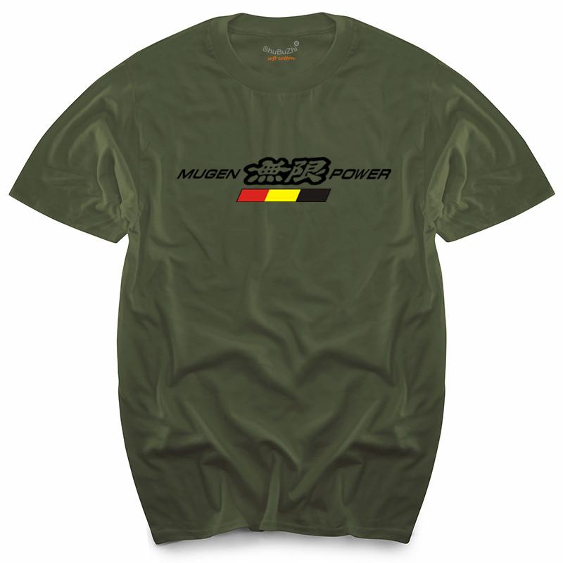 Mugen Power Logo Tshirt Unisexs Top Tees Summer Fashion Brand Teeshirt New Black Tshirt For Male