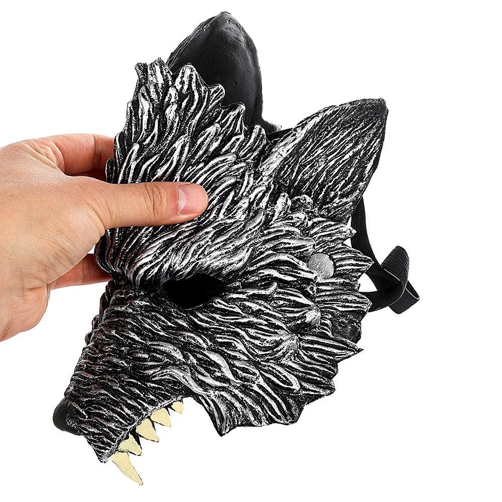 3D Realistic Werewolf Mask Soft PU Foam Halloween Headgear New Animal Mask  Costume Masquerade