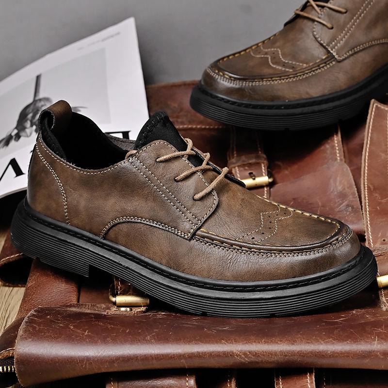 Кожаная обувь мужская повседневная кожаная обувь