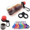 Camping Hiking Tool Water Bottle Holder Rubber Buckles Hook Outdoor Carabiner Sports Kettle Buckle