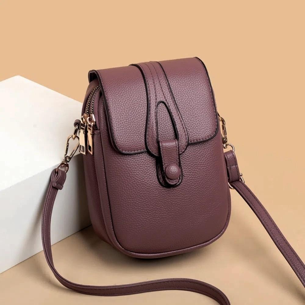 Large Capacity Women Shoulder Phone Bag Multi-layer Cell Phone Purse  Mobile Phone Carry