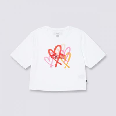 [Vans X The Museum Visitor] Укороченная футболка Big Hearts Vn000kafwht