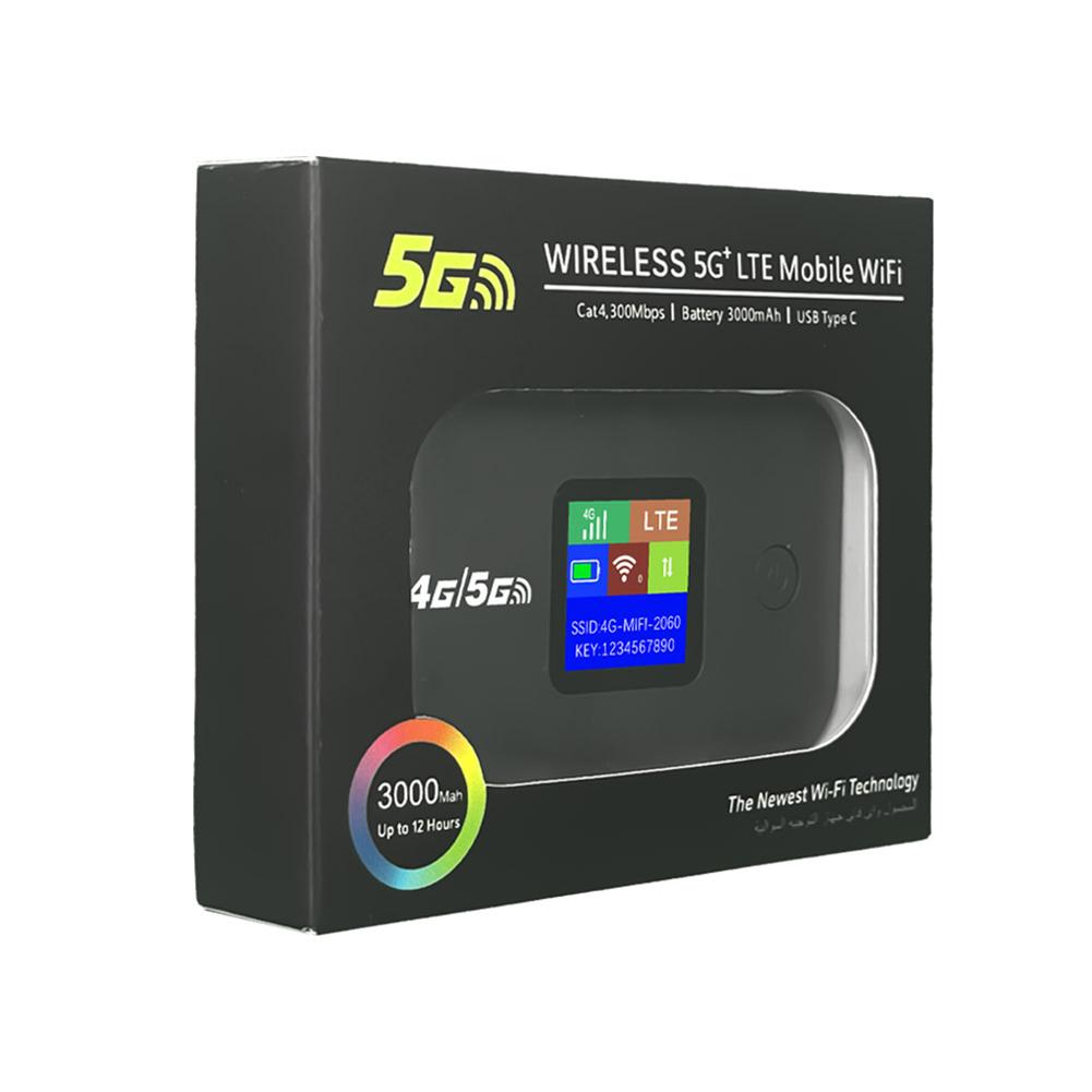 Беспроводной WiFi-роутер 4G/5G LTE 150 Мбит/с Карманный WiFi-модем со слотом для SIM-карты Портативный MiFi-модем Автомобильный мобильный WiFi-хотспот Донгл