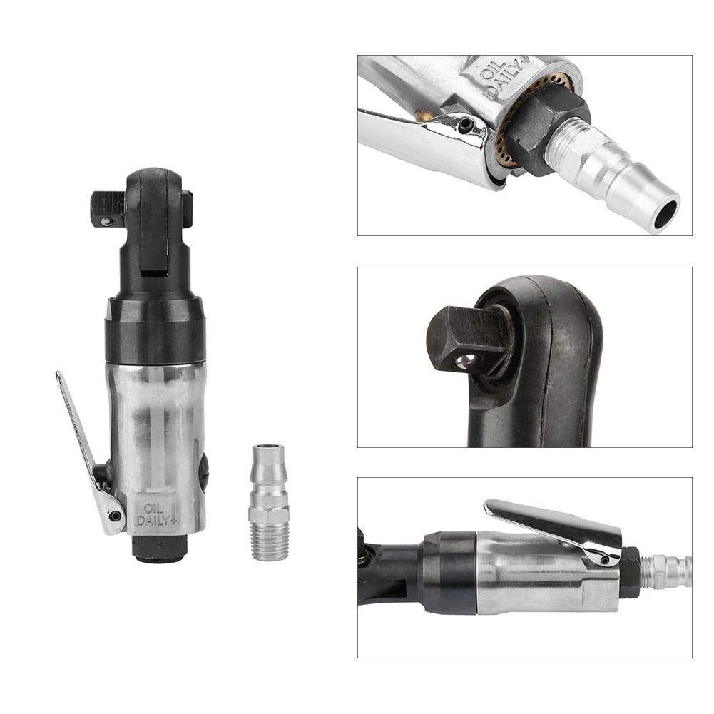 Регулируемый пневматический трещоточный ключ Akozon, 1/4" квадратный привод, для машиностроения и автомобильной промышленности