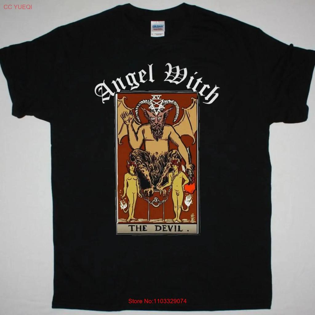 Vintage Angel Witch Band The Devil Cotton T Shirt Concert S to 5XL TR393 vintage Washed homme Comfortable Soft graphic Casual