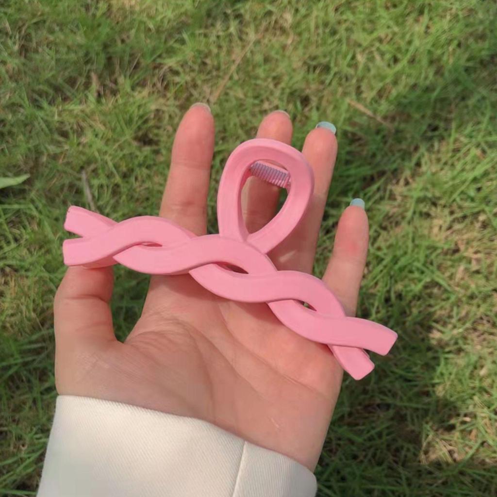 Заколка для волос Macaron Pastel Shark - Niche Twist Bath Hairpin для женщин