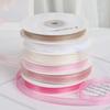 18M/Roll 1cm Single Face Satin Ribbon DIY Handmade Crafts Fabric Christmas Wedding Decoration Silk Ribbons