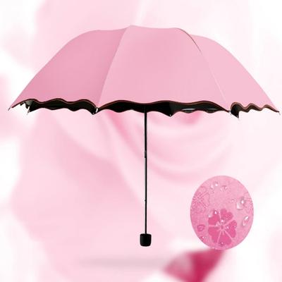 Креативный портативный цветущий солнечный зонт при воздействии воды. Полный зонт от солнца от солнца до дождя. Зонт двойного назначения. Защита от ультрафиолета. Женский зонт от солнца.
