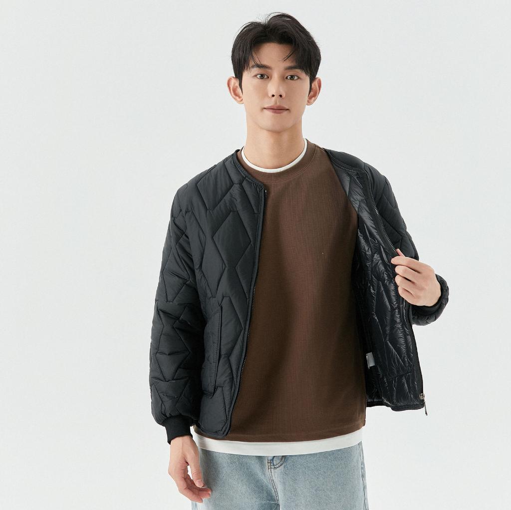 Зимняя утолщенная стеганая теплая рубашка из хлопка с длинными рукавами, свободный воротник на молнии, хлопковая одежда, удобная и стильная, чтобы согреться 2535