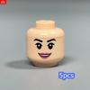 MOC Детали Конструктора Полая Плоть Выражение Лица Голова Идеально Для Фигурки 4 см Сделай Сам Образовательные Строительные Блоки Игрушки Детские Подарки