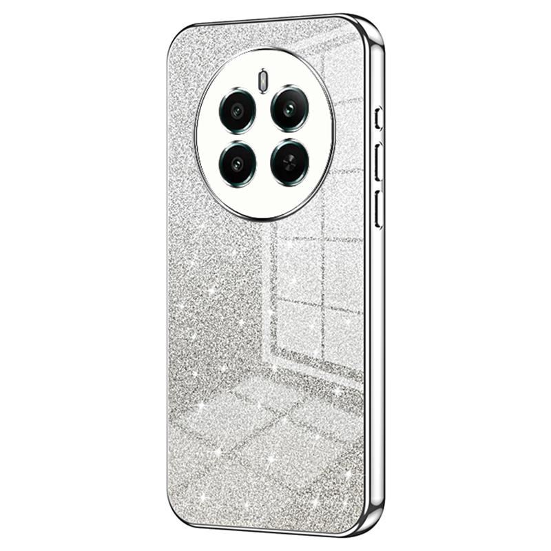 Для Realme 12 4G/12+ 5G Градиентные Блестящие Чехлы для Телефона Гальванизированный Ударопрочный ТПУ Чехол