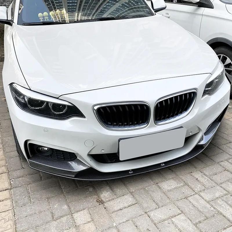 Car Front Bumper Spoiler Lip For BMW 2 Series F22 F23 M235i M240i 220i 228i 230i M-Sport 2014-2019 Diffuser Guard Tuning Bodykit