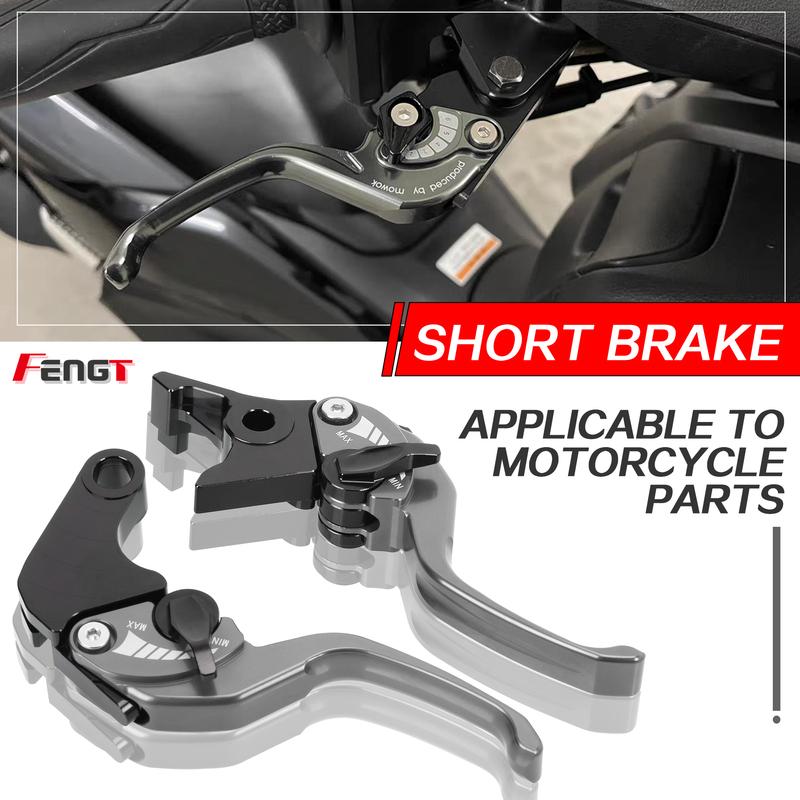 Short Brake Lever For YAMAHA XMAX 250 400/300/250/125 Motor Adjustable Brake Clutch Lever Handle Guard Levers XMAX300
